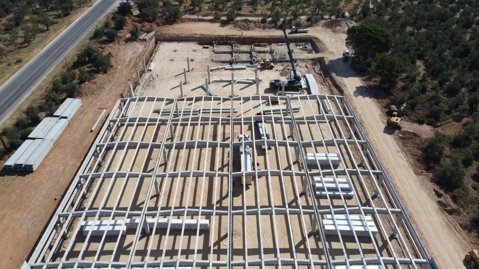 Κατάστημα Υπεραγοράς JUMBO — Λέσβος — Ολοκλήρωση φέροντος οργανισμού