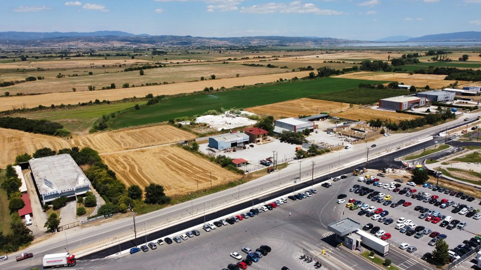 Επέκταση Κυκλοφοριακής Σύνδεσης & Κατασκευή Κόμβου — Ο κόμβος σε λειτουργία