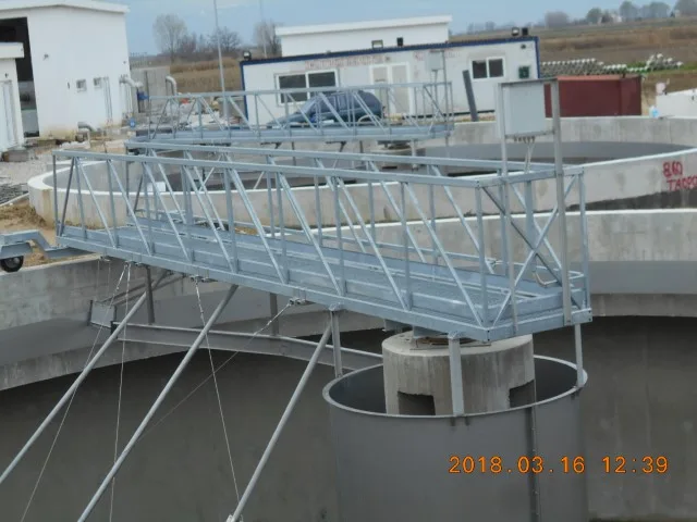Wastewater Treatment Plant — Chalkidona & Adendro — The scraper bridge on its bearing